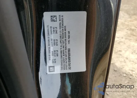 2015 Chevrolet Camaro Ss from USA, damaged, VIN 2G1FG1EW8F9287863